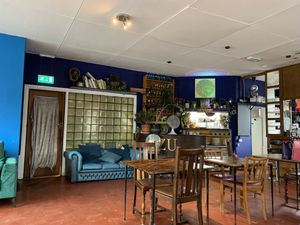 Upstairs seating & bar   at Zu Cafe in Lewes