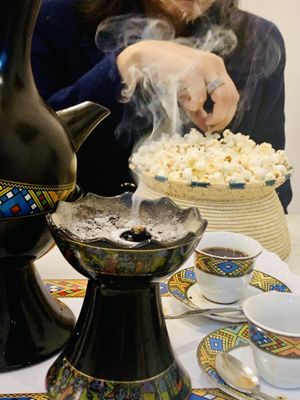 ….with popcorn 😊😊😊  at Balageru in Nottingham