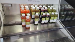 Grab and go juices at Mindful Juice Bar in Surrey