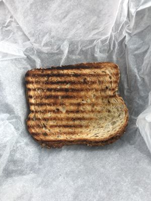 Vegan grilled cheese  at Mindful Juice Bar in Surrey