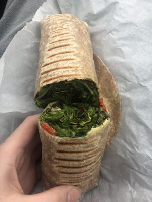 Mushroom Wrap  at Mindful Juice Bar in Surrey