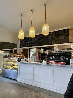 Menu on the board   at Grit Cafe in Goulburn