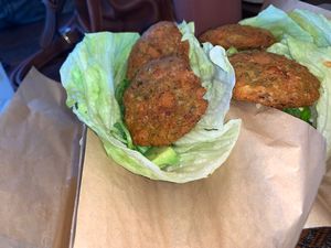 I just tried the falafel tacos! they were sooo good. I got a side of tater tots. It was so so yummy! I can’t wait to try more. And the staff is very friendly!  at Velvet Taco in Atlanta