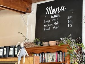 Menu  at Karma Free Cafe in Christchurch