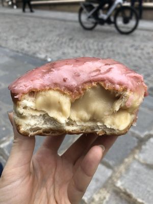 Inside of the Love pump  at Boneshaker Doughnuts in Paris