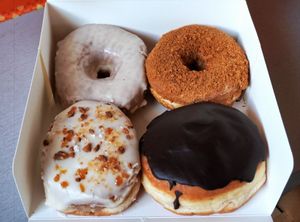 More donuts! Spéculoos, Fluffernutter, etc. at Boneshaker Doughnuts in Paris