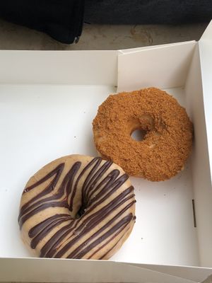 Peanut butter & spéculos  at Boneshaker Doughnuts in Paris