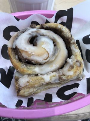 Cinnamon roll  at Boneshaker Doughnuts in Paris