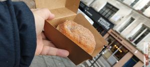 Apple pie beignets ! at Boneshaker Doughnuts in Paris