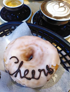 Beer donut at Boneshaker Doughnuts in Paris