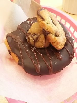 Cookie dough at Boneshaker Doughnuts in Paris