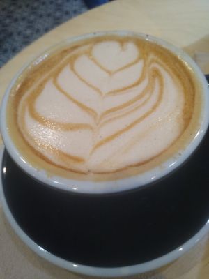 Latte at Boneshaker Doughnuts in Paris
