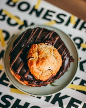 Le cookie at Boneshaker Doughnuts in Paris