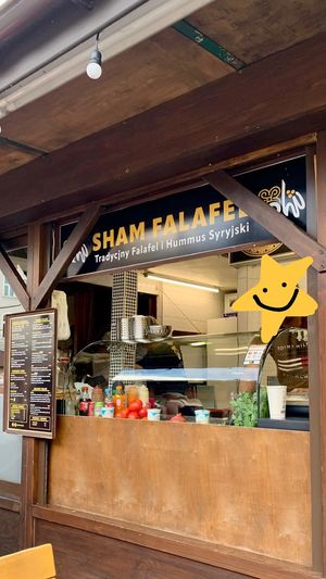   at Sham Falafel in Krakow