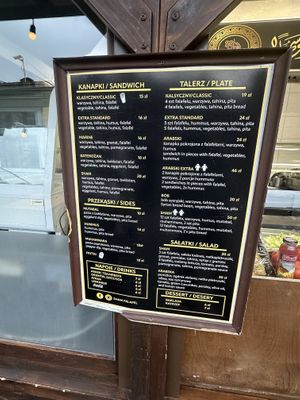   at Sham Falafel in Krakow