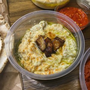 Mutabal  at Sham Falafel in Krakow