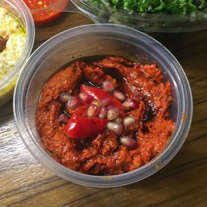 Muhammara  at Sham Falafel in Krakow
