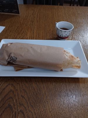 Marine at Sham Falafel in Krakow