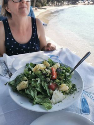 Irini salad.  at Laris Tavern in Paros