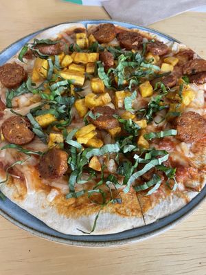 Not so great pizza  at Alma y Café in Cali