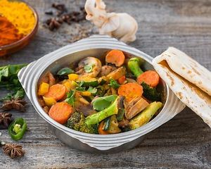 Vegetable curry at Jaipur in Warsaw