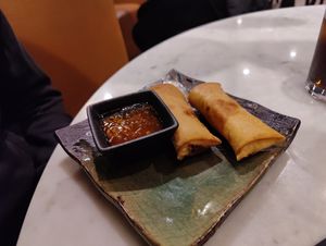 Spring rolls at Weidao in Stockholm