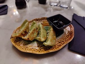 Fried dumplings at Weidao in Stockholm