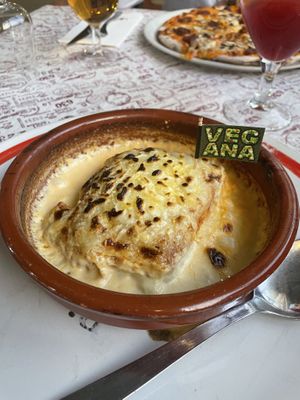 Lasagne with bolognese and bechamel  at Volare in Gandia