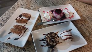 Coulant, panacotta and croquettes at Volare in Gandia