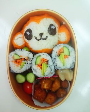 monkey vegan bento at Niva Bento in Zikhron Yaakov