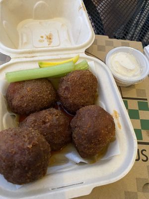 Jack fruit wings Buffalo style  at New Ethic in Rochester