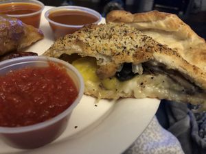 Calzone!!  Delicious.    at New Ethic in Rochester