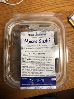 Macro sushi: super yummy! at GreenStar Food Co-op - Collegtown in Ithaca