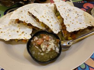 Vegetable (non-dairy) quesadillas  at Tacos Danang in Da Nang