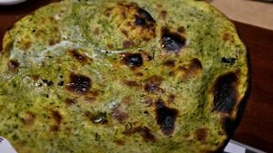 Methi roti at Green Leaf in Aurangabad
