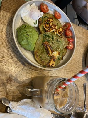 Savoury pancakes   at Les Filles in London