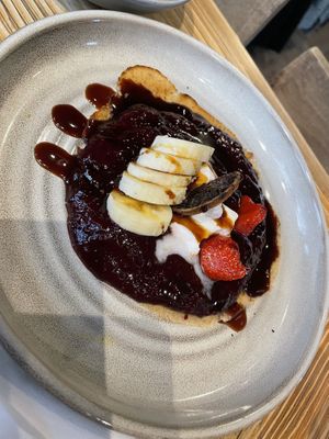 half a dose of pancake  at Les Filles in London