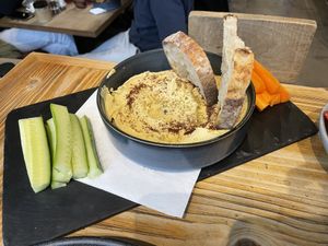 hummus   at Les Filles in London