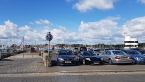 Car park / harbour at The Rising Sun in Warsash