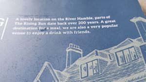 Lovely location at The Rising Sun in Warsash