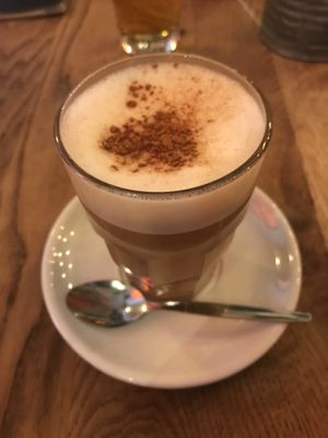 Tee Chaï with soy milk at Cafe Zeitgeist in Munich