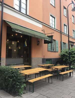Outside at Il Forno in Stockholm