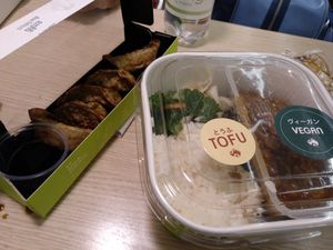 Tofu curry + vegan gyoza at LTN - Wasabi in Luton