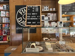 inside  at Fine Bagels @ Shakespeare and Sons in Berlin