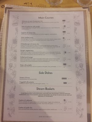 Menu 2 at Ginger - Pantheon in Rome