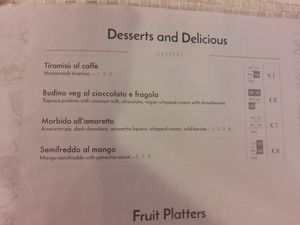 Menu 5 at Ginger - Pantheon in Rome