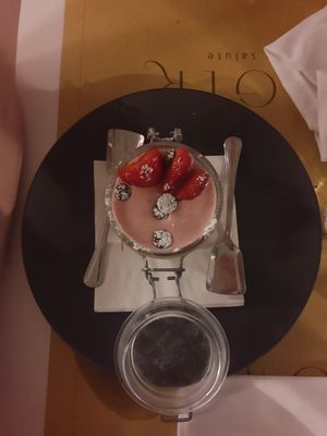 The strawberry dessert at Ginger - Pantheon in Rome