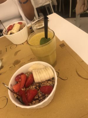 Delicious acai bowl and smoothies :) at Ginger - Pantheon in Rome