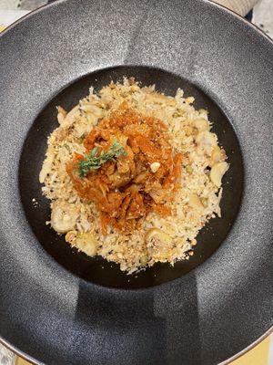 very good prepared jackfruit  at Ginger - Pantheon in Rome