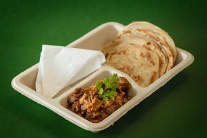 UnMutton Desi Curry with Parathas (Flat Bread) at GoodDO - Ganpatrao Kadam in Mumbai